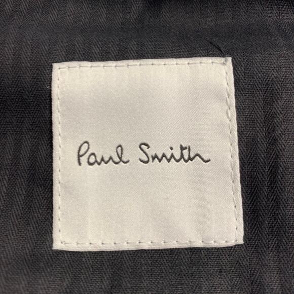 PAUL SMITH Size 2 Black Wool Twill Pleated Tapered Dress Pants - Picture 4 of 7